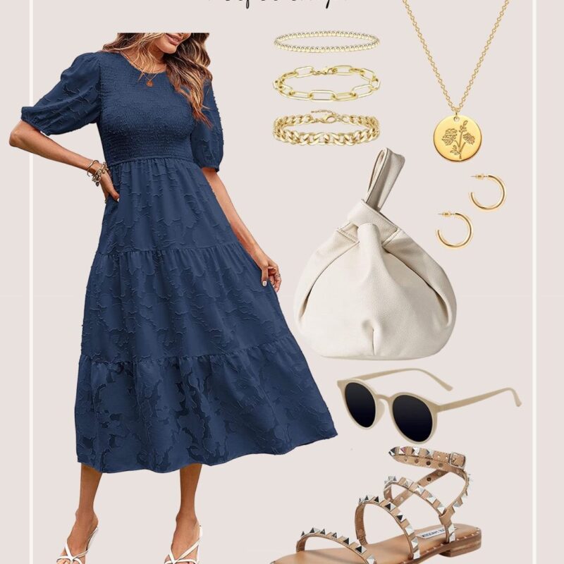 Amazon Outfit // Blue Spring Dress