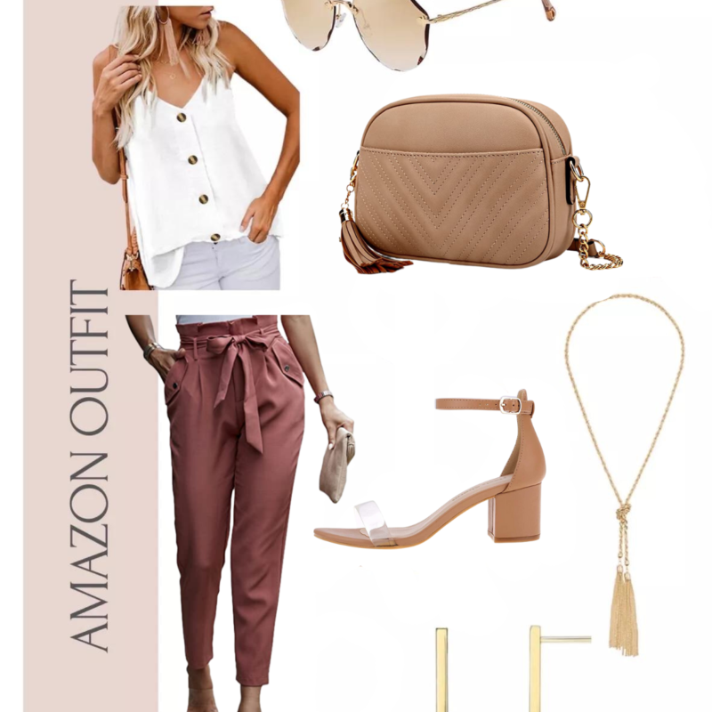 Amazon Outfit // Paper Bag Pant Outfit