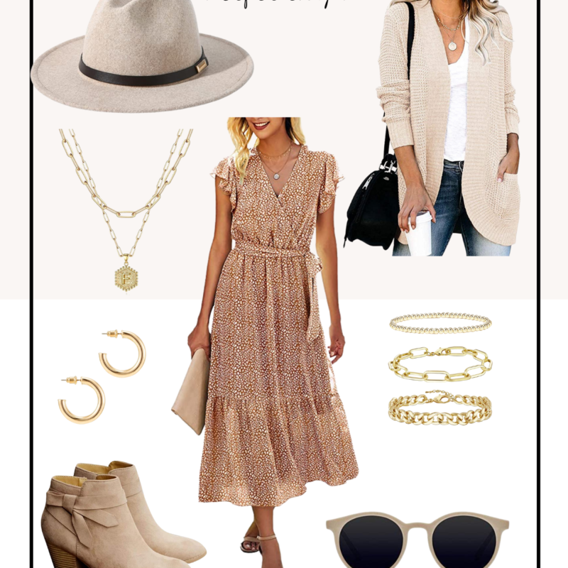 Amazon Outfit // Neutral Dress for Summer to Fall