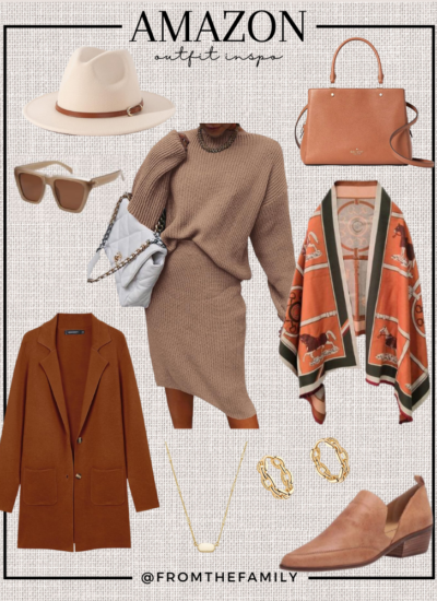 Amazon Outfit // Fall Two Piece sweater skirt set outfit