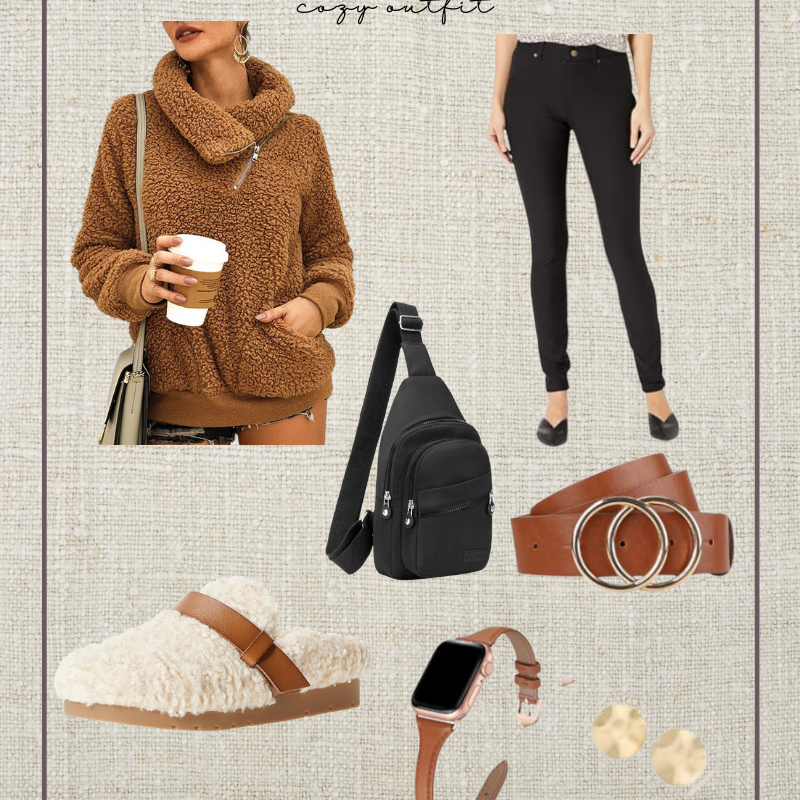 Amazon Outfit // Cozy Camel Fleece