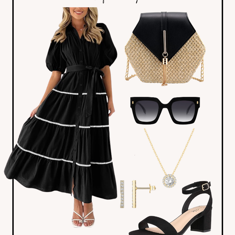 Amazon Fashion // Black Easter Dress