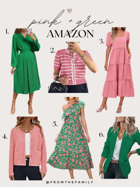 Amazon Fashion Finds // Pink and Green