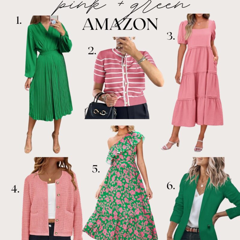 Amazon Fashion Finds // Pink and Green