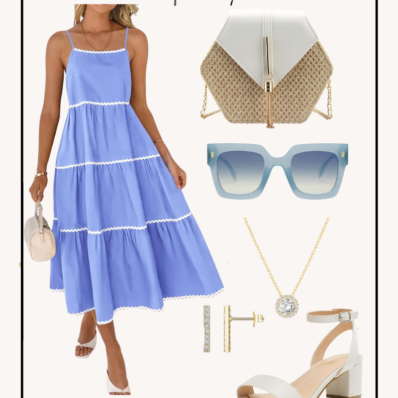 Amazon Dress Outfit // Blue Ric Rac